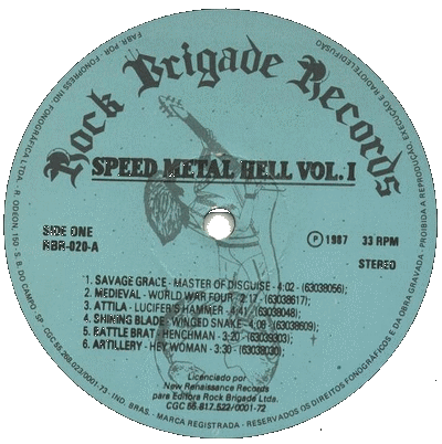 ROCK BRIGADE RECORDS VINYL